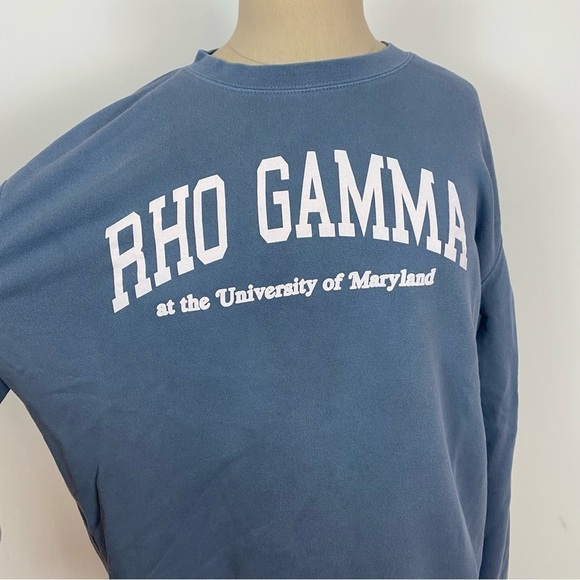 University Of Maryland Rho Gamma Crew Neck Sweatshirt Large - Picture 3 of 4